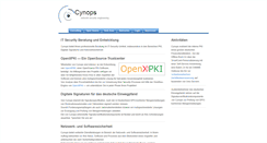 Desktop Screenshot of cynops.de